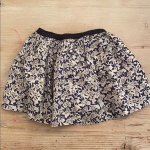 Jacadi blue and white flowers skirt 3Y